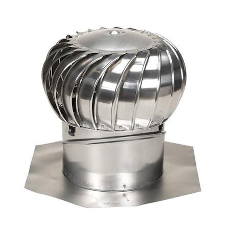 Air-Vent Air Vent 5005664 21.3 x 14 in. Dia. Air Hawk Mill Aluminum Turbine & Base 5005664